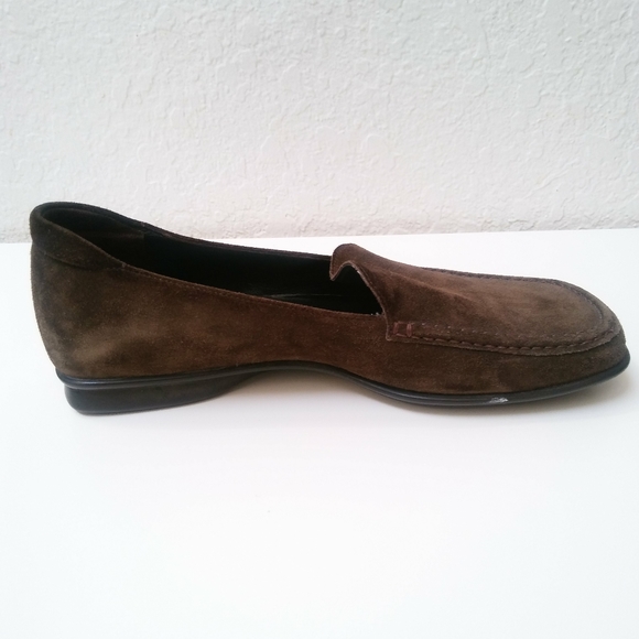 PRADA Suede Leather Slip on Loafers Size 39 - Picture 2 of 8